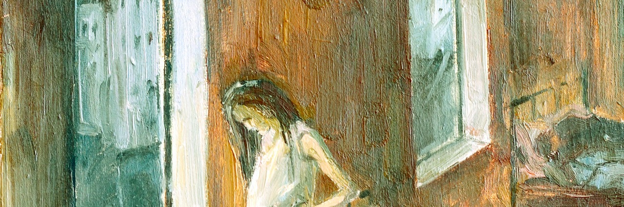 The Darker Side of Chronic Pain We Don't Often Talk About Sketch of the painting brush and oil.Girl in an orphanage