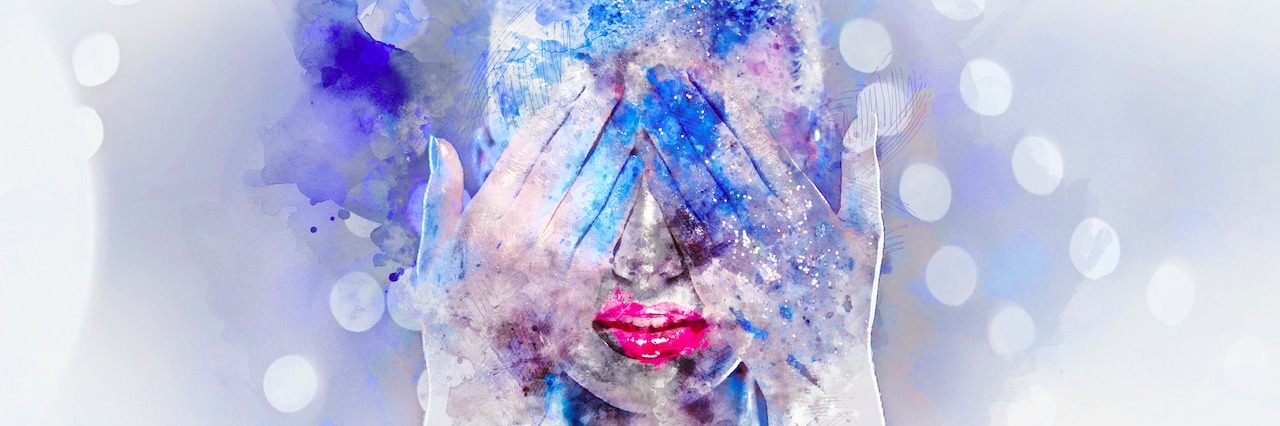 4 Things You Shouldn’t Say to Someone Having a Panic Attack watercolor of a woman's face