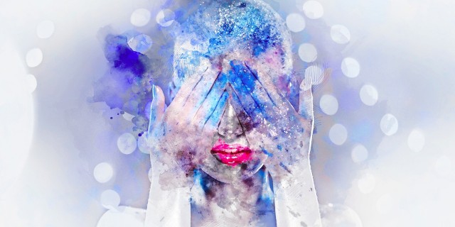 4 Things You Shouldn’t Say to Someone Having a Panic Attack watercolor of a woman's face