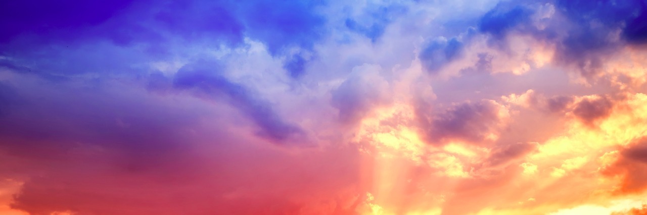 Bipolar II Disorder: What Hypomania Is Like dramatic and moody sunset showing contrasting colors on cloudy sky