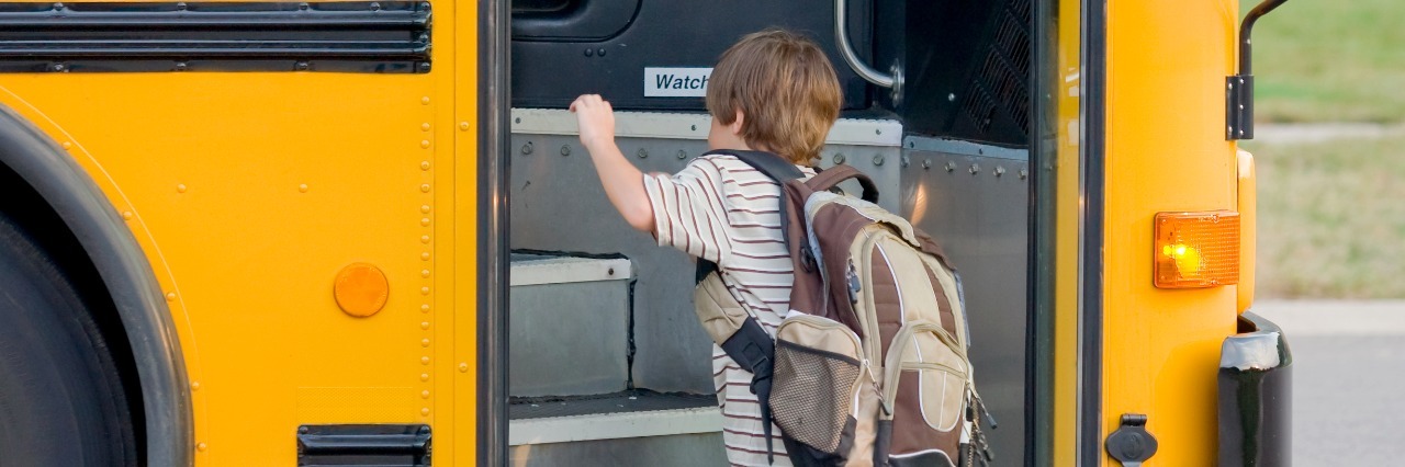 Skipping Kindergarten for My Son With Autism Little Boy Getting on Bus