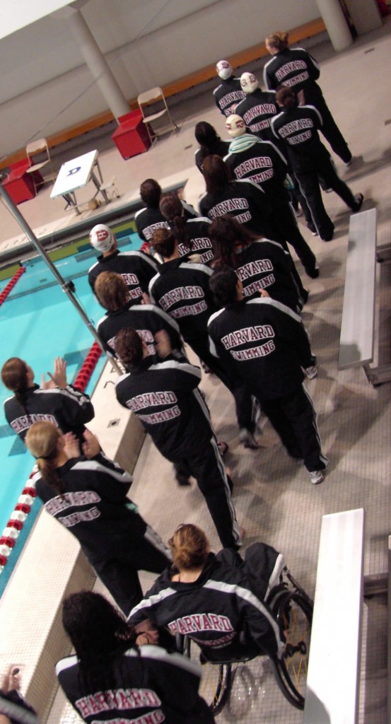 The Harvard swim team.