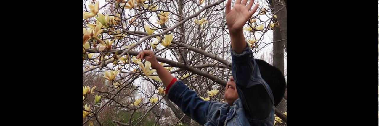 Raising a Boy With Autism: How It's Changed Me as a Parent boy playing in leaves