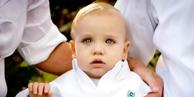 Why I Go Gold in September Even Though My Son's Ribbon Is Green little boy in karate suit