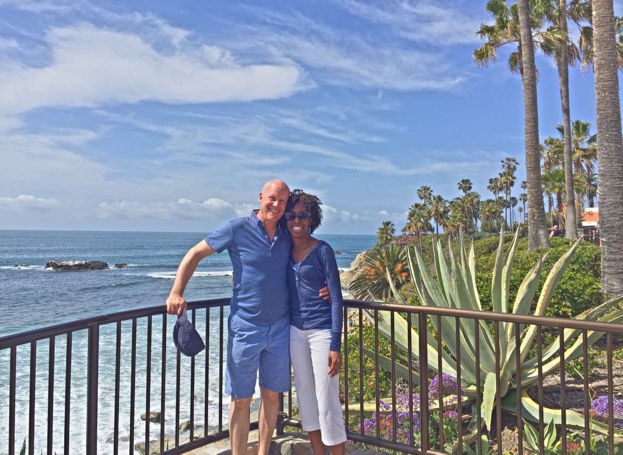 woman and her boyfriend in laguna beach