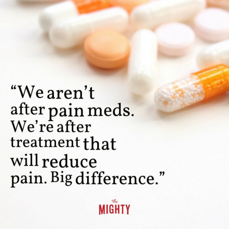 pain awareness quote with pic of pills