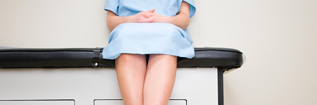 Advice If You're Undiagnosed and Afraid of Doctor's Appointment Patient sitting on exam table