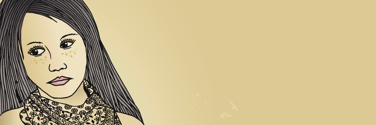 The Pressure to Make the 'Right' Decision for My Gastroparesis illustration of woman leaning against wall with arms folded