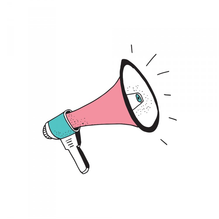 Illustration of a megaphone