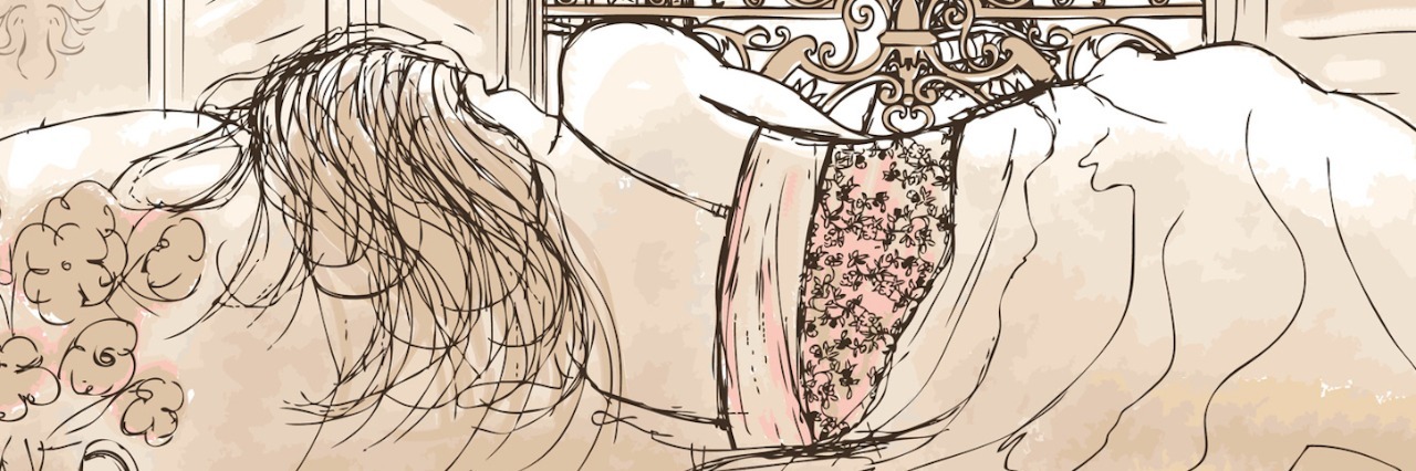 Things People With Chronic Diseases Want Healthy People to Understand sketch of woman sleeping with window open