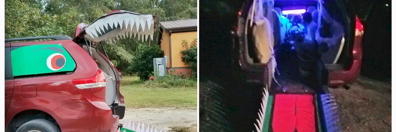 Turning Our Modified Van Into a 'Monster' for Halloween halloween trunk-or-treat