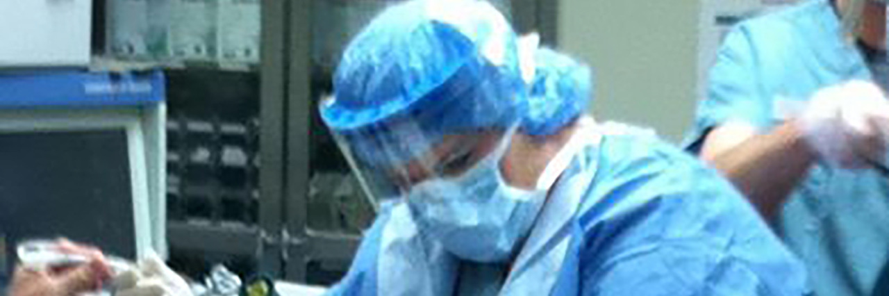 Anita Lesko in the operating room.