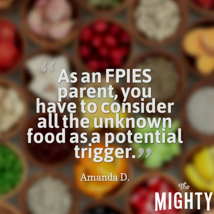 As an FPIES parent, you have to consider all the unknown food as a potential trigger.