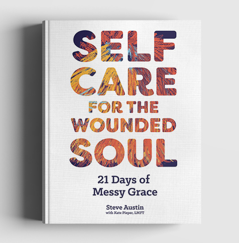 Book cover for Self Care for the Wounded Soul 21 Days of Messy Grace