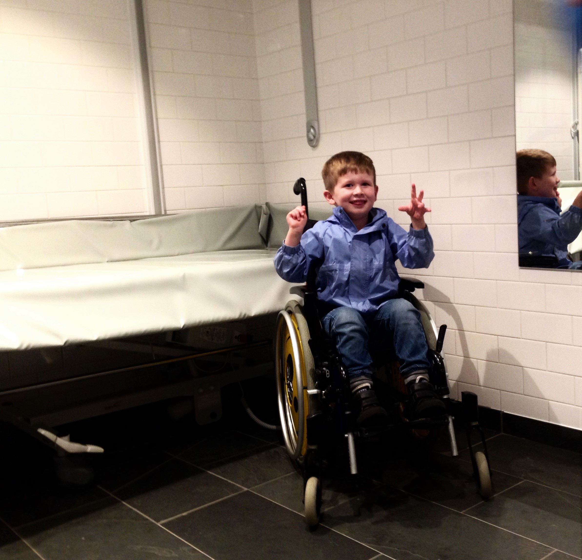 A Changing Places toilet at Kirroughtree Visitor Centre, Scotland