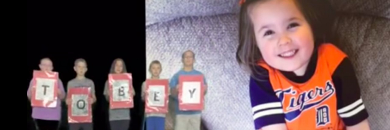 Tobey Elementary Students Raise $20,000 to Build Inclusive Playground Photo of Hannah Cook and students at Tobey Elementary