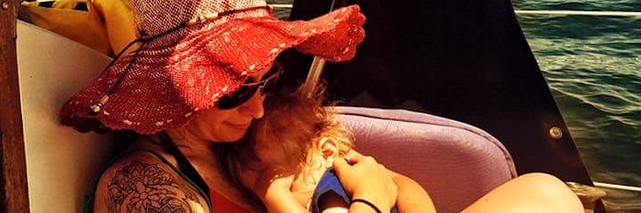Worrying That My Anxiety Will Affect My Son anxious mom holding her son