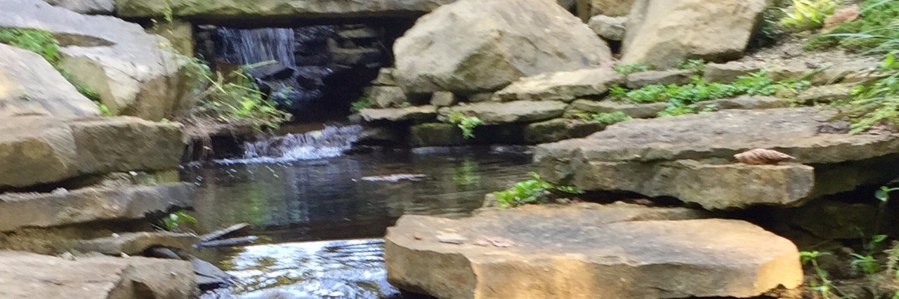 When People Think 'Only Kids Have Sensory Processing Disorder' a soothing image of a waterfall