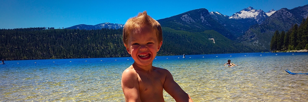 Parenting a Child With Fragile X Syndrome: What Doctors Don't Tell You Heather's son at the beach smiling