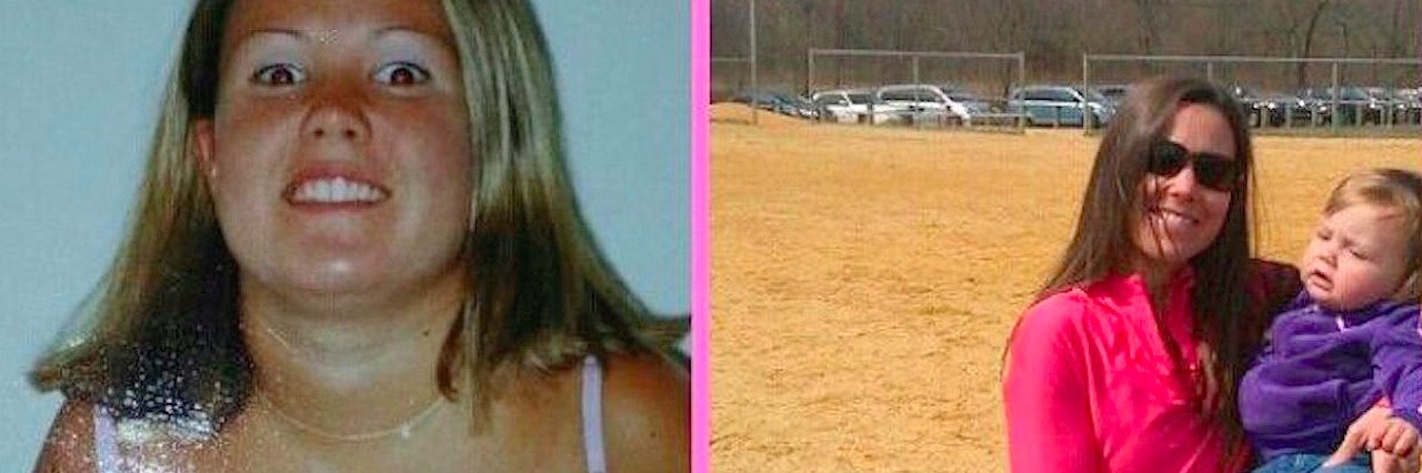 Woman Wishes She Could Tell Younger Self in Pain That She Will Be OK split screen image of woman and woman holding a child