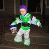 boy in Buzz Lightyear costume for Halloween