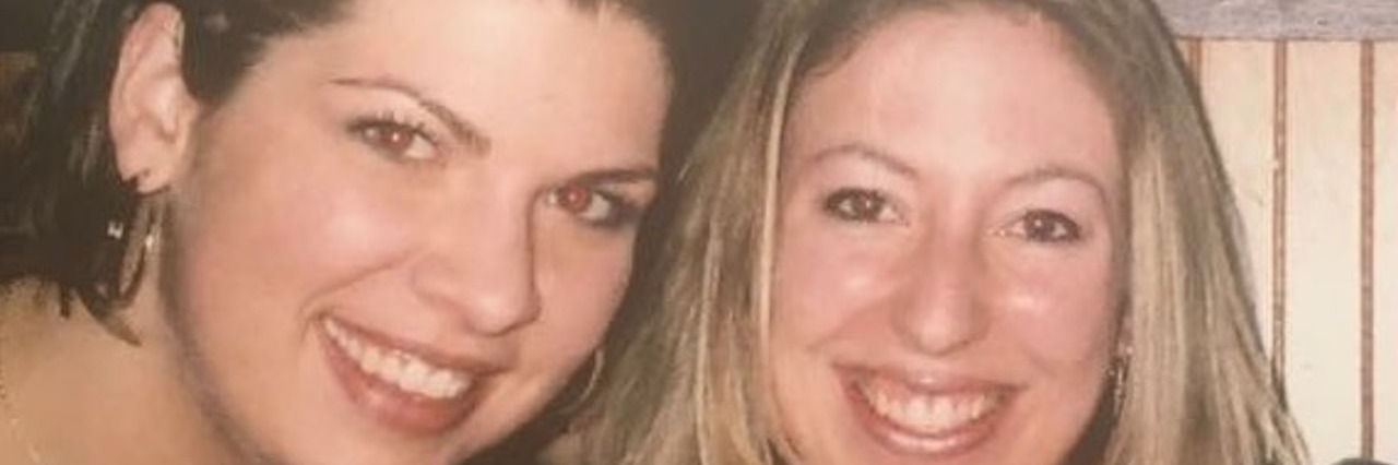 Lessons Learned From Sharing a Friend's Suicide Story Two women smiling for the camera