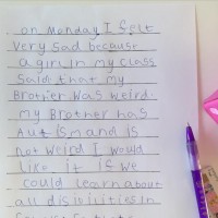 Letter written by 6-year-old, Lex