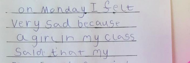 Letter written by 6-year-old, Lex