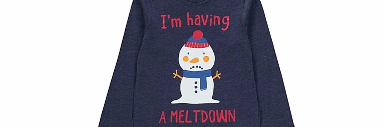 Autism Community Boycotts Asda's 'I'm Having a Meltdown' Sweater Photo of sweater that says "I'm having a meltdown" and features a snowman