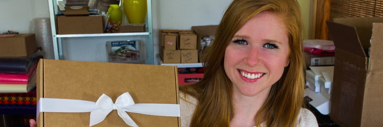 Nurse Aishleen O'Brien Creates Nightingale Express Gift Box for Nurses Aishleen O'Brian holding Nightingale Express Box