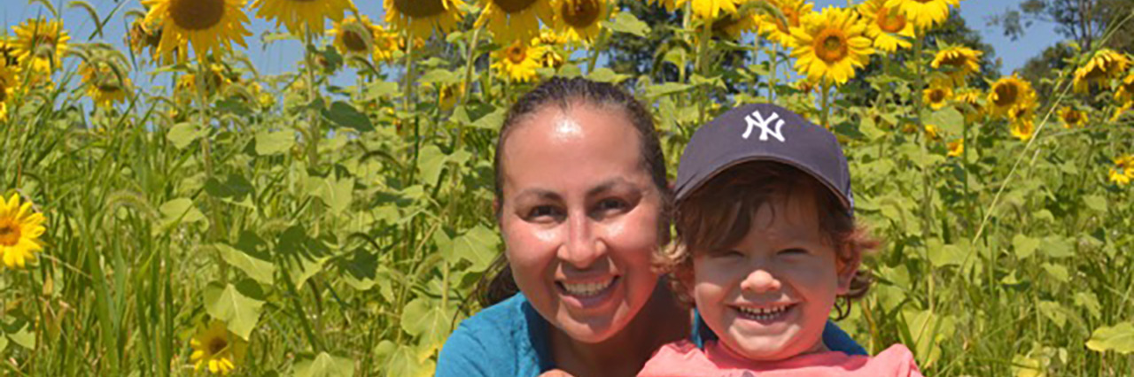 When I Found Out My Son Is Deaf Tina with her son.