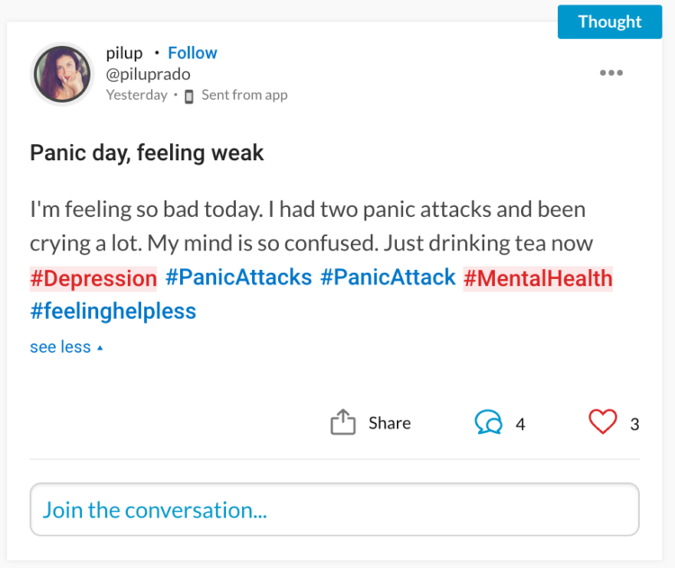 click here to send a person with panic attacks support