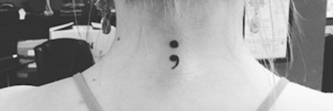Why I Didn't Go Through With My Suicide Plan Semicolon tatoo