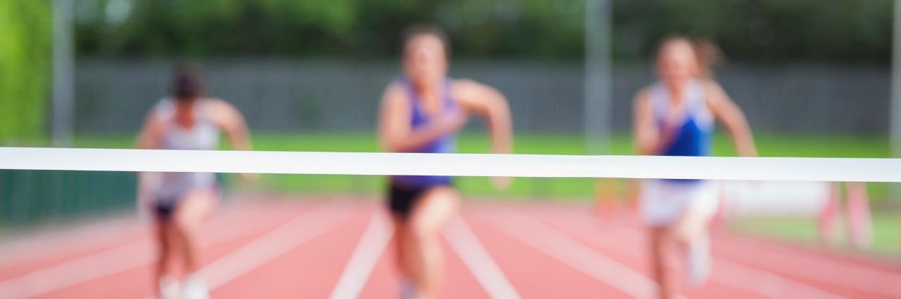 Down Syndrome Awareness Month: A Life Lesson From My Son Athletes running towards finish line