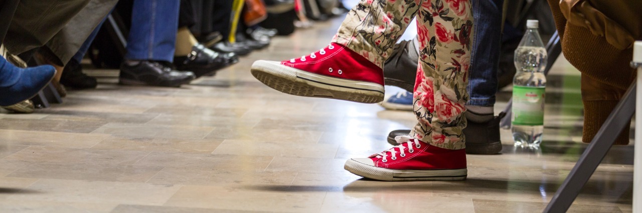 Ways to Cope With Social Anxiety many people in a waiting room to see a doctor