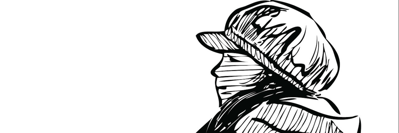 Supporting a Friend Who Also Has Depression sketch of girl in winter clothes standing alone