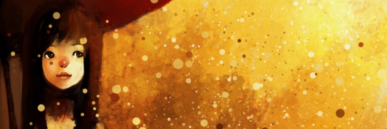 Dealing With Mental Health Problems as Someone With Multiple Sclerosis Girl in red dress with umbrella in the rain