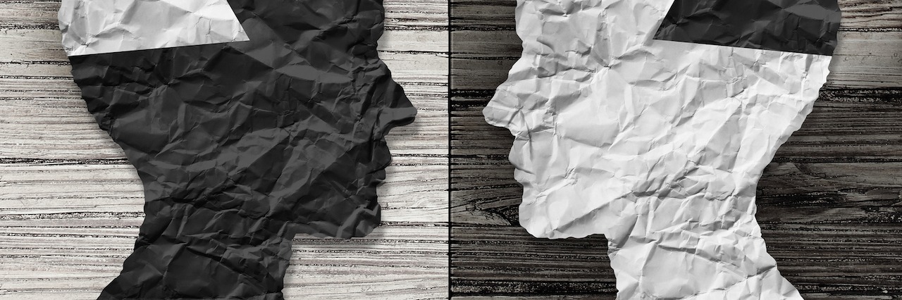 What Mental Health Advocates Should Do Now That There's Less Stigma image of two heads facing each other