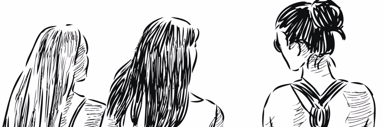 The Difference Between Pity and Empathy From Others for My Stutter Illustration of three women walking