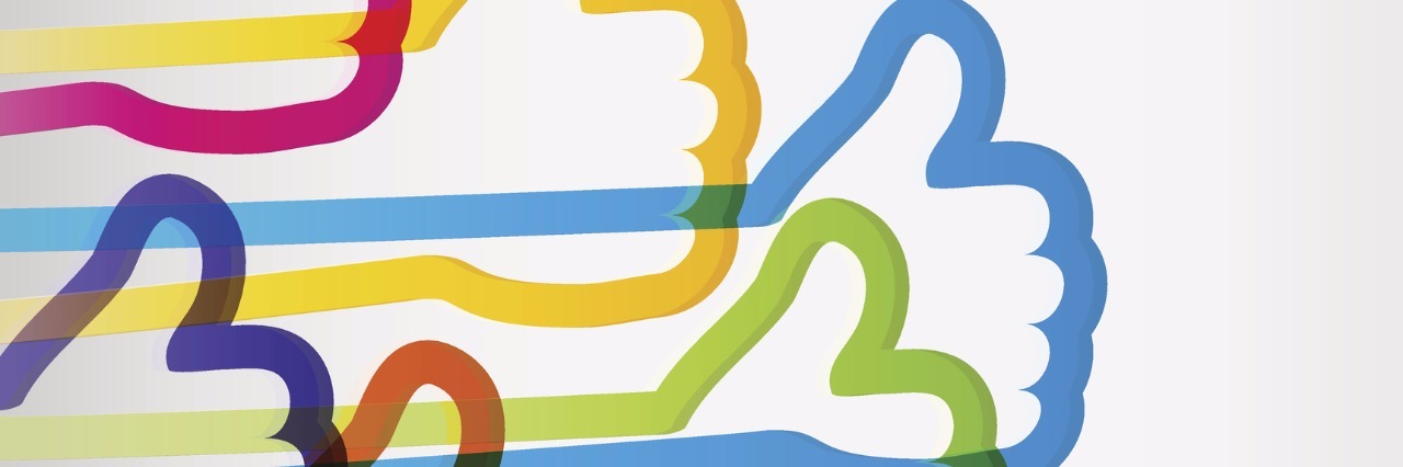 Defining Positivity During My Battle With Lupus multicolored thumbs up