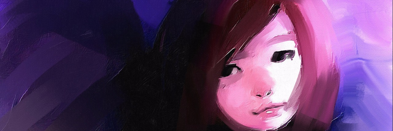 What It’s Like to Live With Anxiety as a Teenager digital painting of girl dressed as an angel