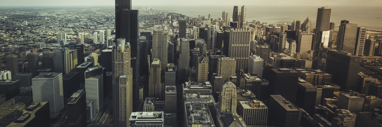 We Can't See People's Hidden Mental Illness Struggles view of buildings in a city