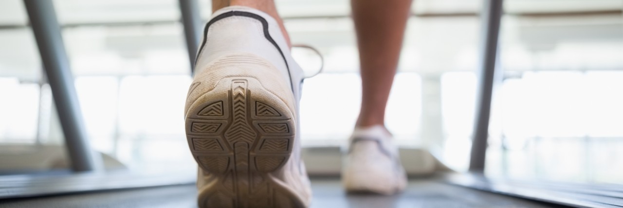 Cerebellar Degeneration: The Day I Learned I Could No Longer Jump Man walking on the treadmill