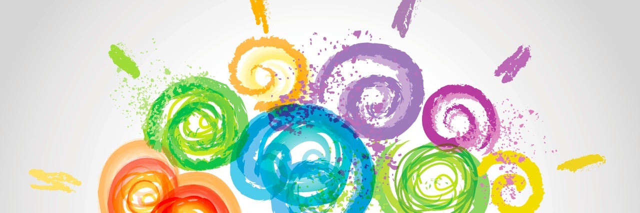 Learning About ADHD After My Child's ADHD Diagnosis Colorful, abstract illustration of brain