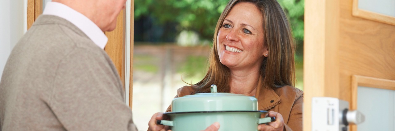 Mental Illnesses Aren't Treated the Same as Other Illnesses woman bringing a man a meal