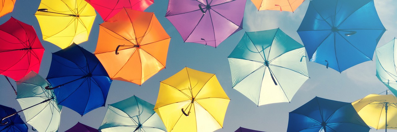 What Does Mental Illness Recovery Mean? colorful umbrellas