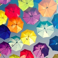 colorful umbrellas