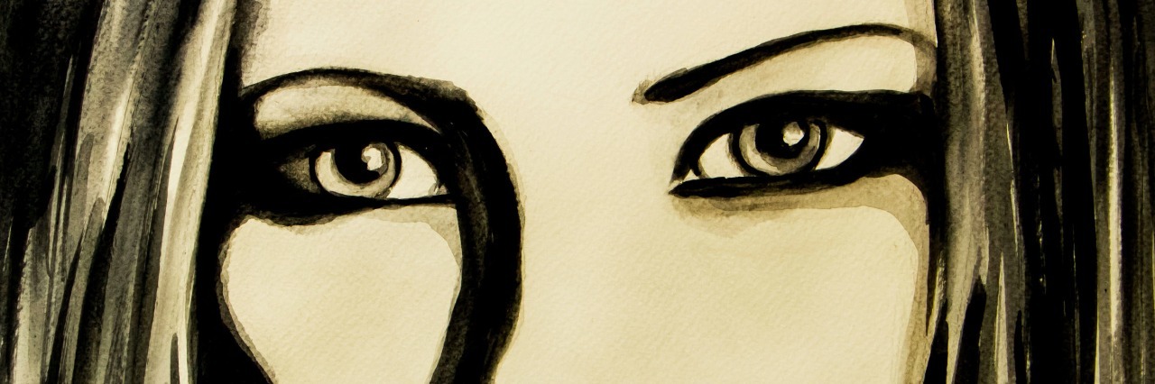 What 'Good Days' Feel Like With Depression Water colour painting of a girl face.