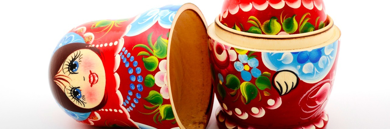 Looking Within Yourself to Fight Depression and Anxiety two Russian nesting dolls