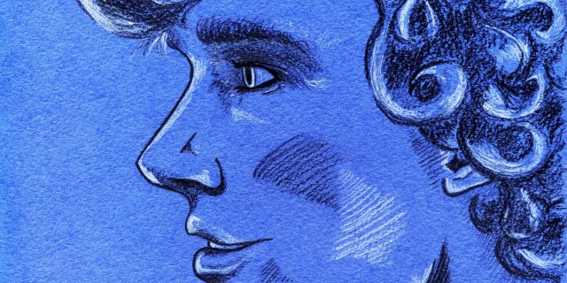 What I Hear When You Say I'm 'Too Young' to Have So Many Health Issues Portrait of young curly haired man on blue paper background